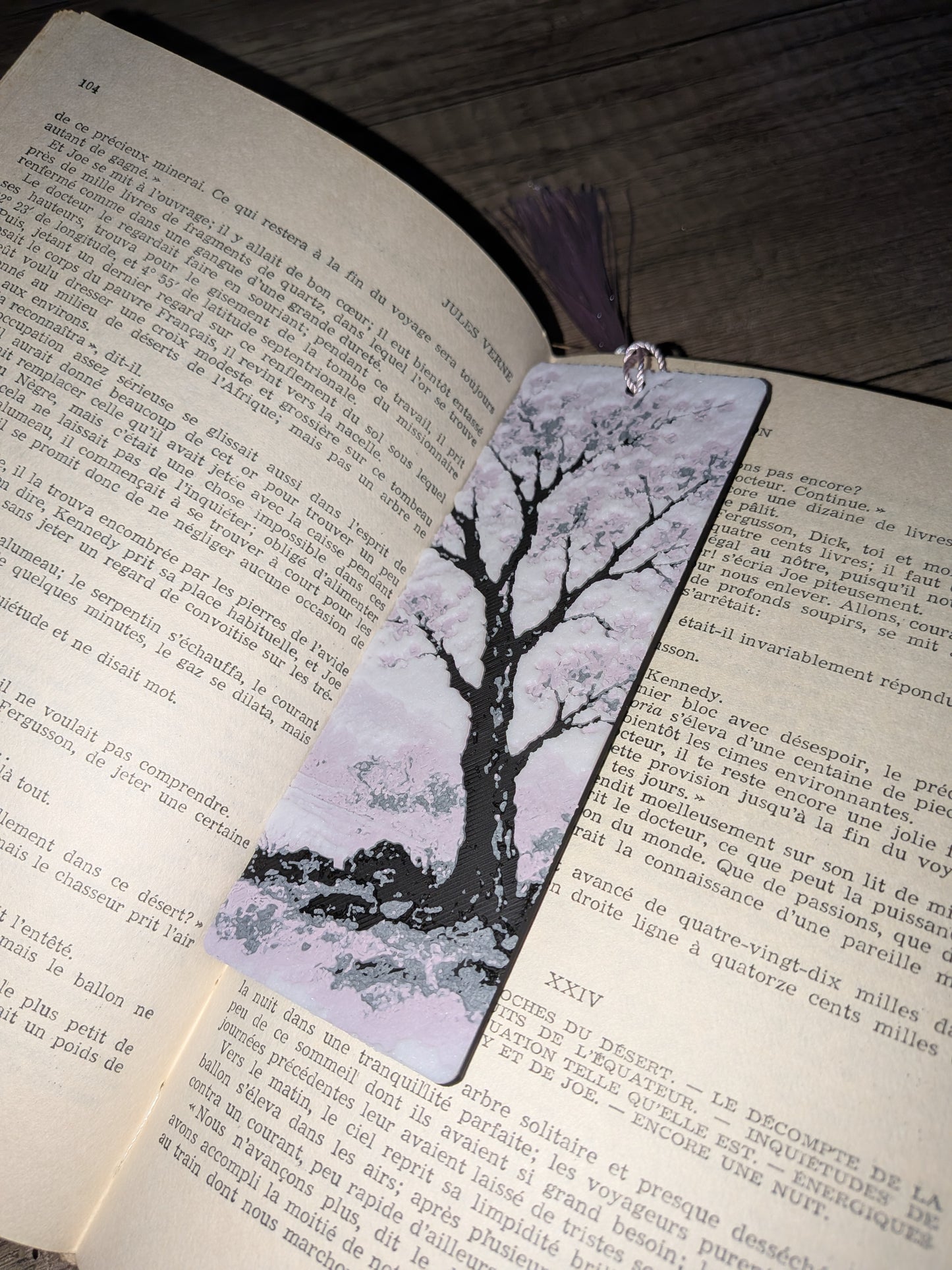 Marque page "le cerisier solitaire"